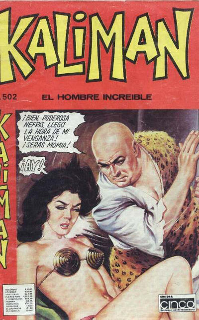 Cover for Kaliman (Editora Cinco, 1976 series) #502