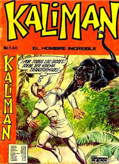 Cover for Kaliman (Editora Cinco, 1976 series) #540