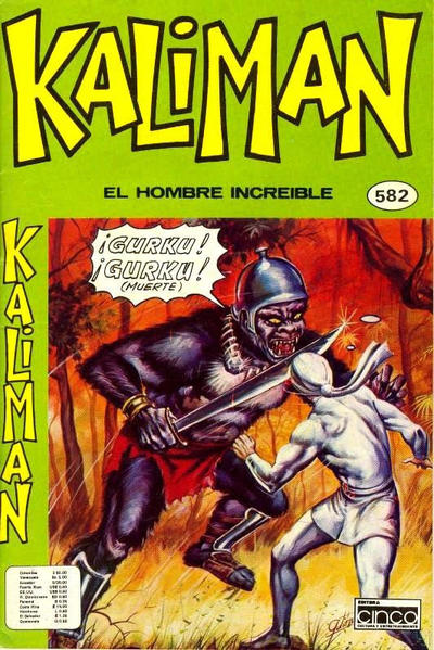 Cover for Kaliman (Editora Cinco, 1976 series) #582