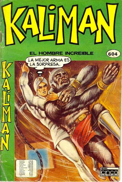Cover for Kaliman (Editora Cinco, 1976 series) #604