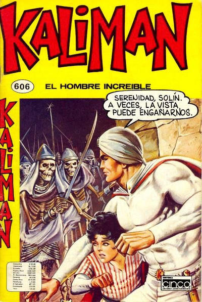 Cover for Kaliman (Editora Cinco, 1976 series) #606