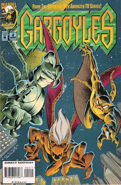 Cover for Gargoyles (Marvel, 1995 series) #2 [Direct Edition]
