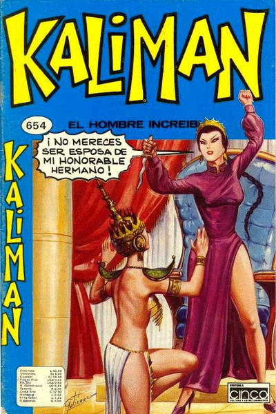 Cover for Kaliman (Editora Cinco, 1976 series) #654