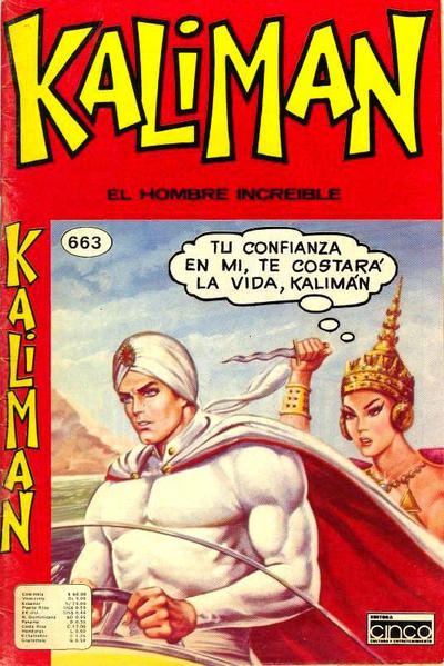 Cover for Kaliman (Editora Cinco, 1976 series) #663