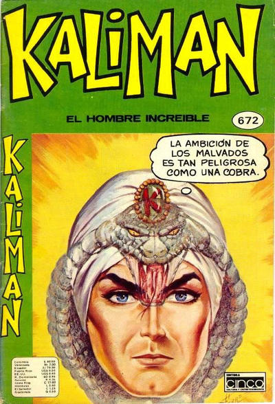 Cover for Kaliman (Editora Cinco, 1976 series) #672