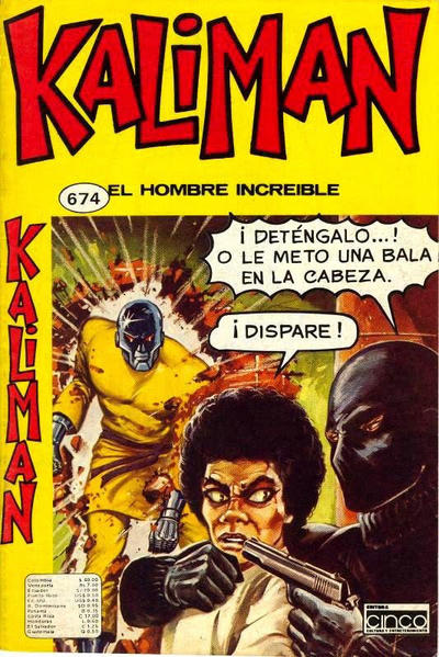 Cover for Kaliman (Editora Cinco, 1976 series) #674