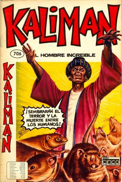 Cover for Kaliman (Editora Cinco, 1976 series) #706