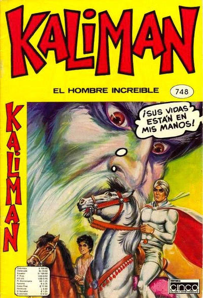 Cover for Kaliman (Editora Cinco, 1976 series) #748