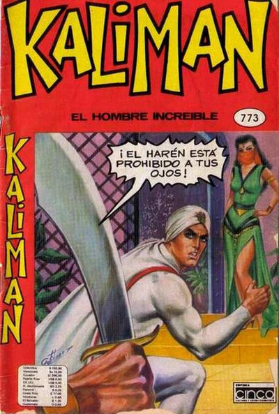Cover for Kaliman (Editora Cinco, 1976 series) #773