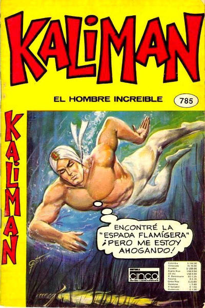 Cover for Kaliman (Editora Cinco, 1976 series) #785