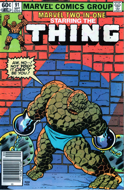 Cover for Marvel Two-in-One (Marvel, 1974 series) #91 [Direct]