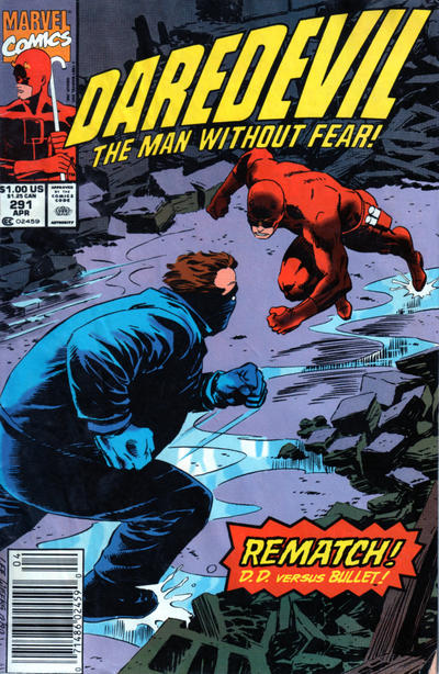 Cover for Daredevil (Marvel, 1964 series) #291 [Newsstand]