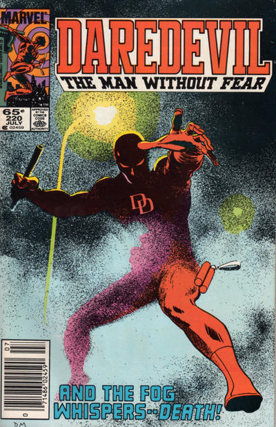 Cover for Daredevil (Marvel, 1964 series) #220 [Newsstand]