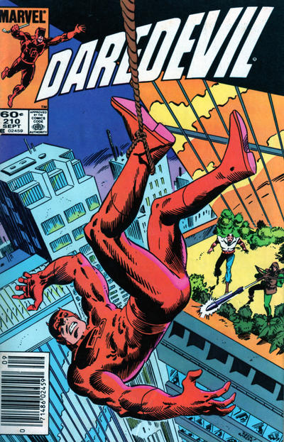 Cover for Daredevil (Marvel, 1964 series) #210 [Newsstand]