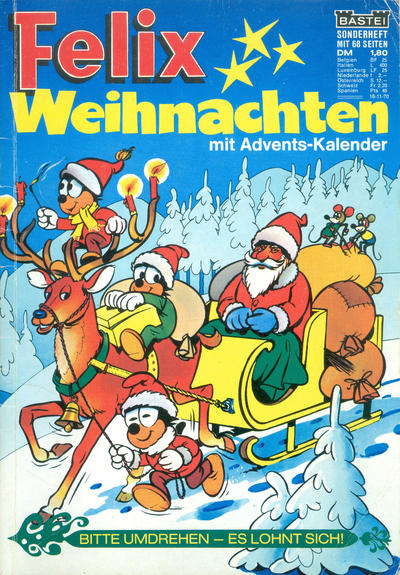 Cover for Felix Sonderheft (Bastei Verlag, 1964 series) #[nn/1970] - Sonderheft Weihnachten