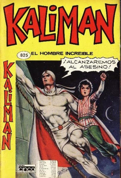 Cover for Kaliman (Editora Cinco, 1976 series) #825
