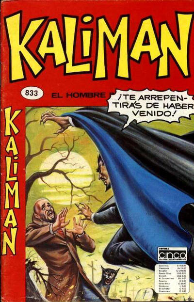 Cover for Kaliman (Editora Cinco, 1976 series) #833