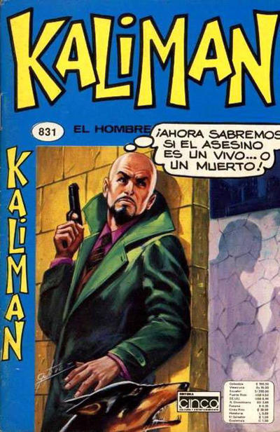 Cover for Kaliman (Editora Cinco, 1976 series) #831