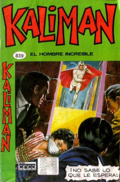 Cover for Kaliman (Editora Cinco, 1976 series) #839