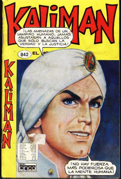 Cover for Kaliman (Editora Cinco, 1976 series) #842