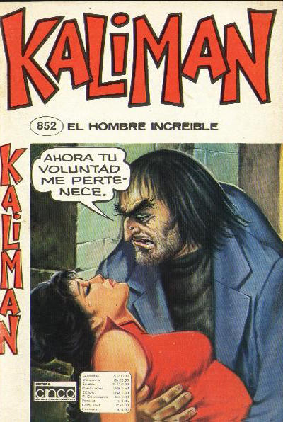 Cover for Kaliman (Editora Cinco, 1976 series) #852