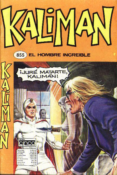 Cover for Kaliman (Editora Cinco, 1976 series) #855