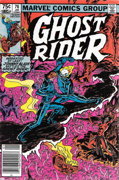 Cover for Ghost Rider (Marvel, 1973 series) #76 [Canadian]