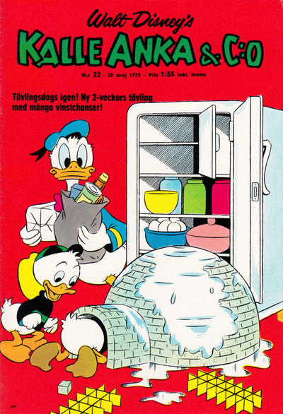 Cover for Kalle Anka & C:o (Hemmets Journal, 1957 series) #22/1970
