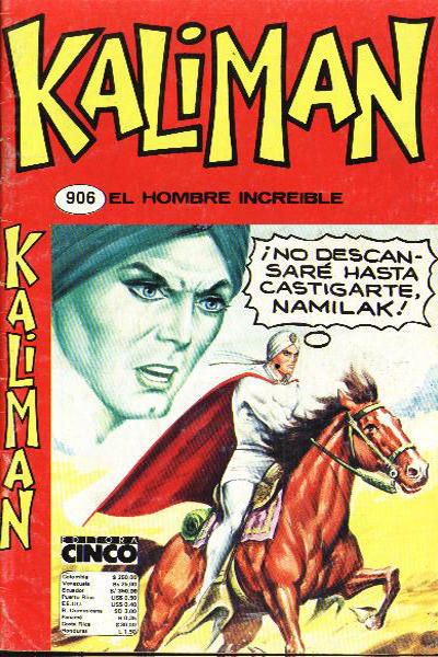 Cover for Kaliman (Editora Cinco, 1976 series) #906