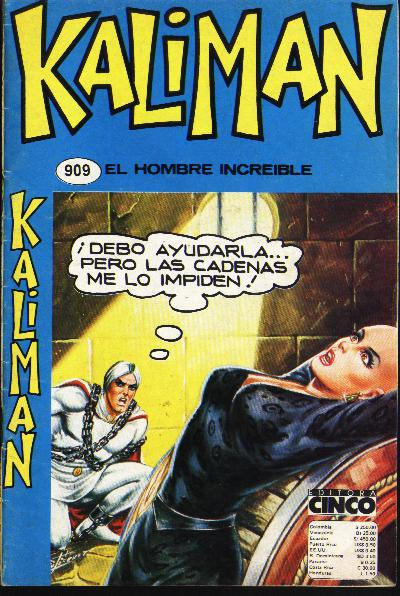 Cover for Kaliman (Editora Cinco, 1976 series) #909