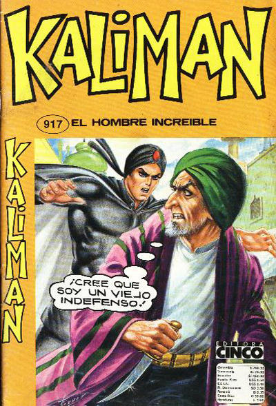 Cover for Kaliman (Editora Cinco, 1976 series) #917