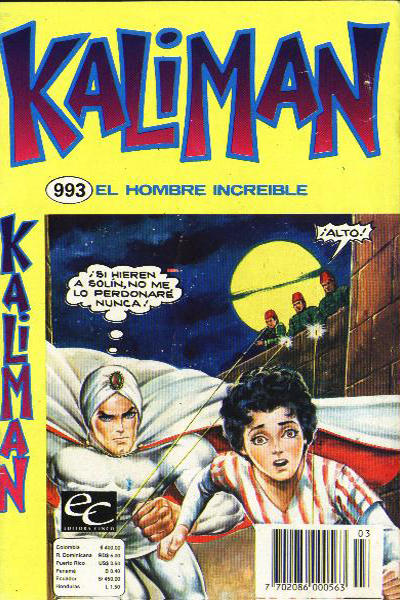 Cover for Kaliman (Editora Cinco, 1976 series) #993