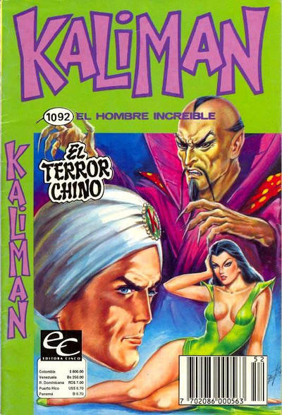 Cover for Kaliman (Editora Cinco, 1976 series) #1092