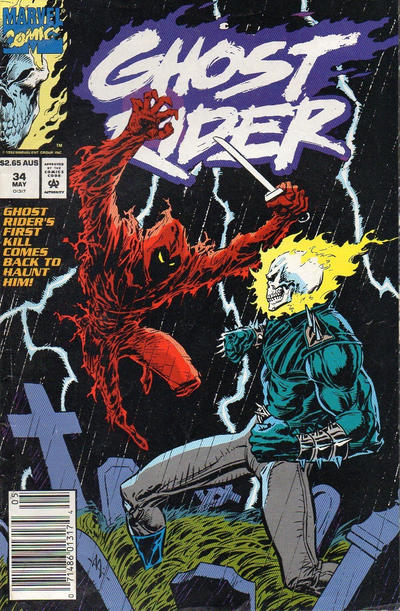 Cover for Ghost Rider (Marvel, 1990 series) #34 [Australian]