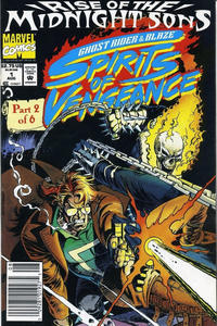 Cover Thumbnail for Ghost Rider / Blaze: Spirits of Vengeance (Marvel, 1992 series) #1 [Newsstand]