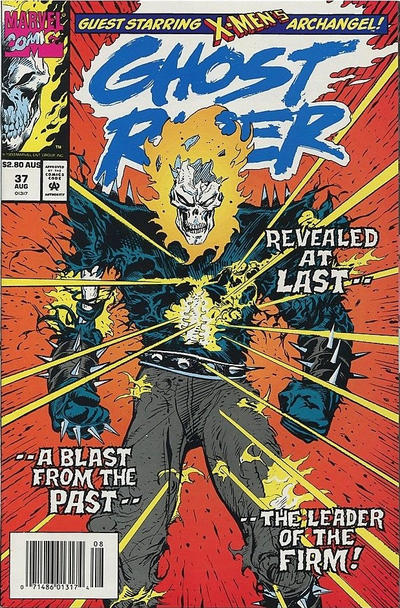 Cover for Ghost Rider (Marvel, 1990 series) #37 [Australian]