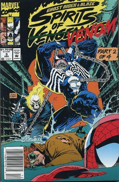 Cover for Ghost Rider / Blaze: Spirits of Vengeance (Marvel, 1992 series) #5 [Newsstand]