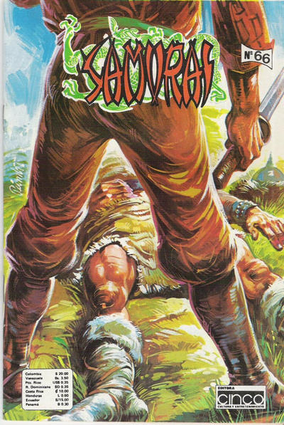 Cover for Samurai (Editora Cinco, 1980 series) #66