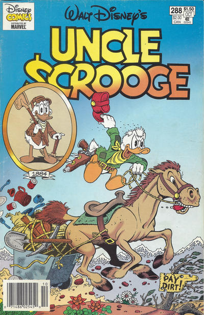 Cover for Walt Disney's Uncle Scrooge (Gladstone, 1993 series) #288 [Newsstand]