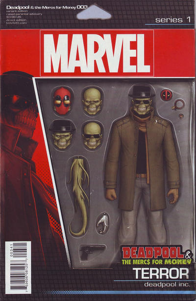 Cover for Deadpool and the Mercs for Money (Marvel, 2016 series) #3 [John Tyler Christopher Action Figure (Terror)]