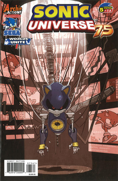 Cover for Sonic Universe (Archie, 2009 series) #75 [Patrick Thomas Parnell Variant Cover]