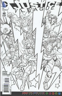 Cover Thumbnail for Justice League (DC, 2011 series) #48 [Adult Coloring Book Cover]