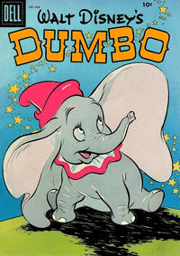 Cover Thumbnail for Four Color (Dell, 1942 series) #668 - Walt Disney's Dumbo [Black Dell Seal Variant]