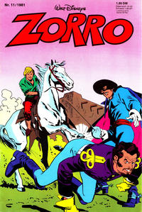 Cover Thumbnail for Zorro (Egmont Ehapa, 1979 series) #11/1981