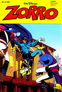 Cover Thumbnail for Zorro (Egmont Ehapa, 1979 series) #9/1981