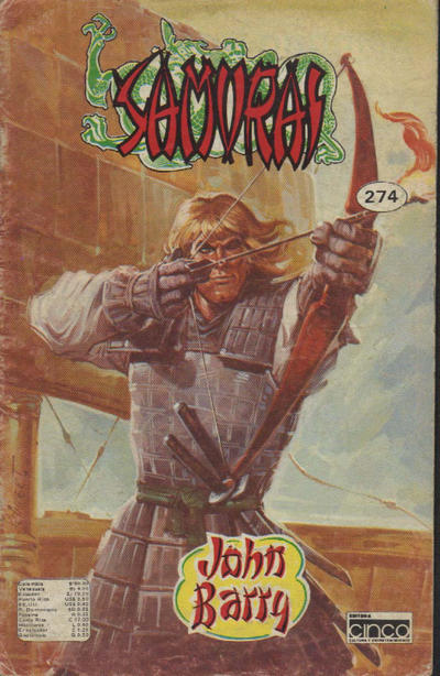 Cover for Samurai (Editora Cinco, 1980 series) #274