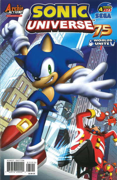 Cover for Sonic Universe (Archie, 2009 series) #75 [EGA Studios Variant Cover]