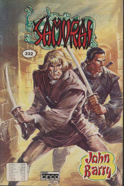 Cover for Samurai (Editora Cinco, 1980 series) #332