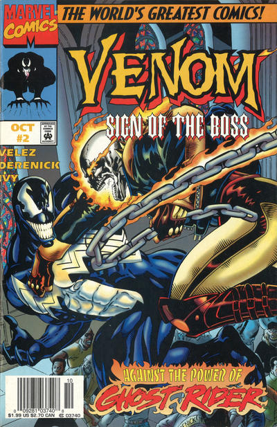 Cover for Venom: Sign of the Boss (Marvel, 1997 series) #2 [Newsstand]