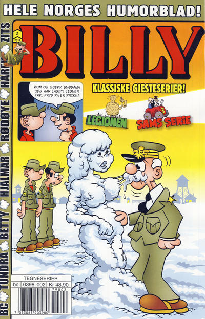 Cover for Billy (Hjemmet / Egmont, 1998 series) #2/2017